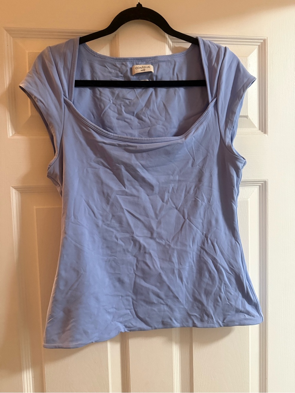 Scoop Neck Sleeveless Top in Light Blue (Periwinkle)